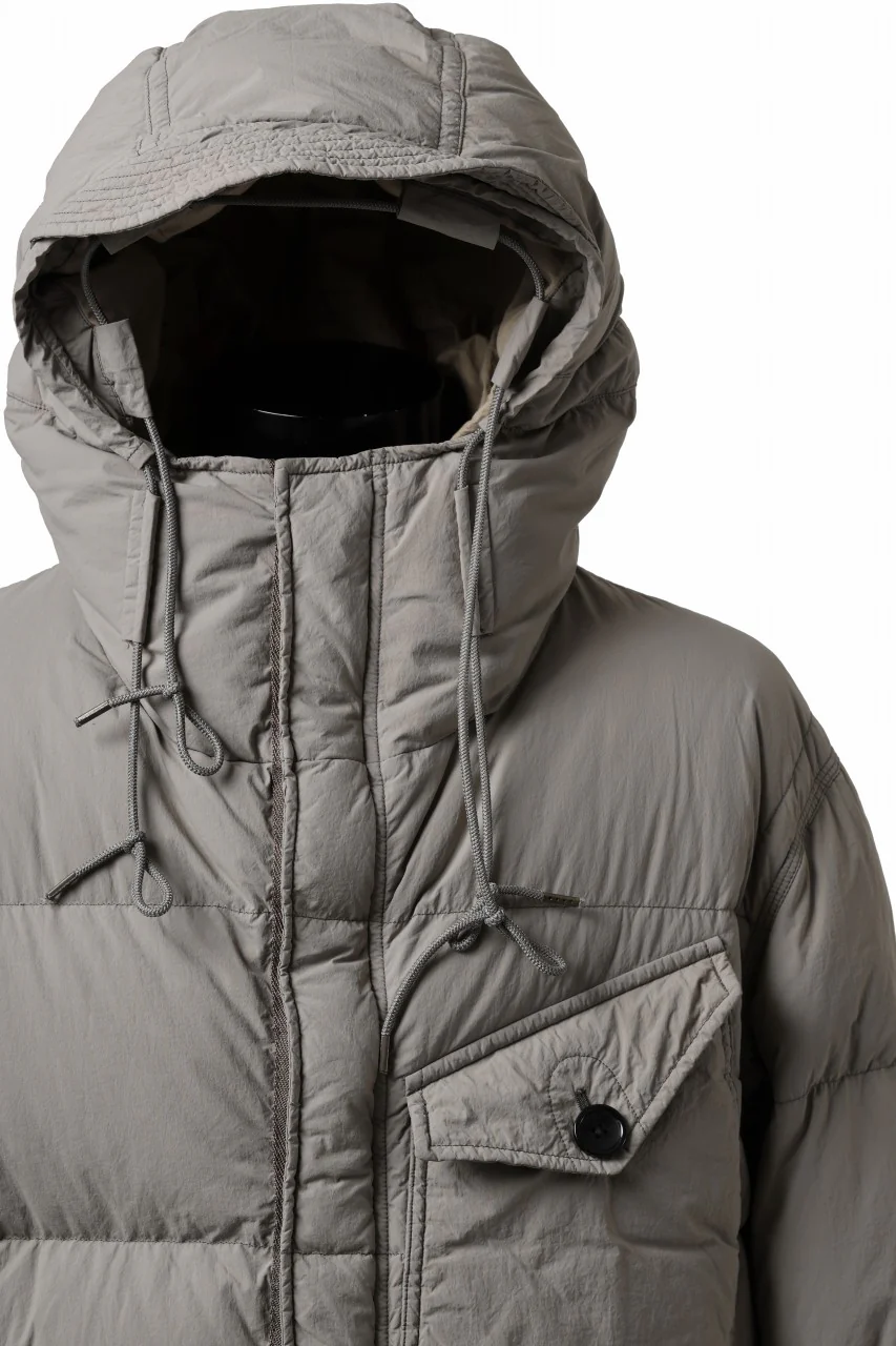 Ten c SURVIVAL DOWN JACKET / GARMENT DYED (ASH GRAY) - Image 20
