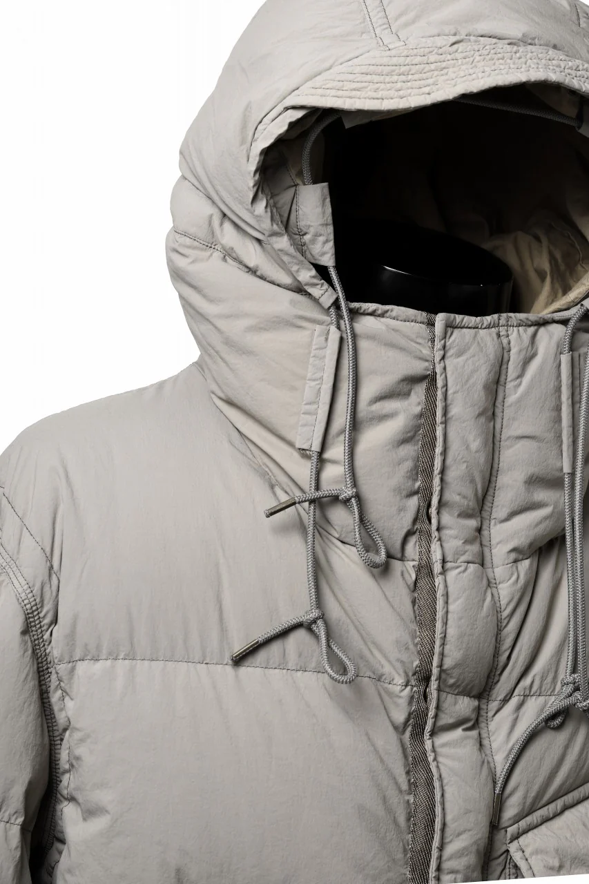 Ten c SURVIVAL DOWN JACKET / GARMENT DYED (ASH GRAY) - Image 21