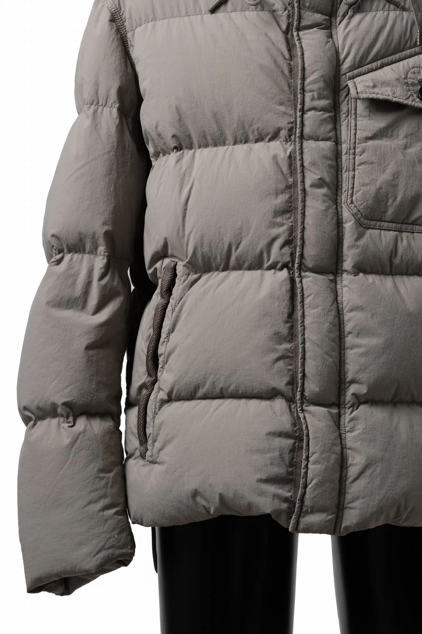 Ten c SURVIVAL DOWN JACKET / GARMENT DYED (ASH GRAY) - Image 23