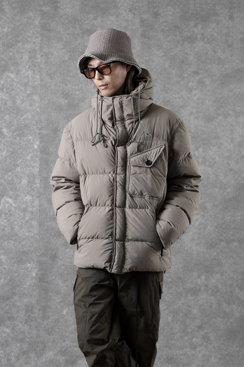 Ten c SURVIVAL DOWN JACKET / GARMENT DYED (ASH GRAY) - Image 32