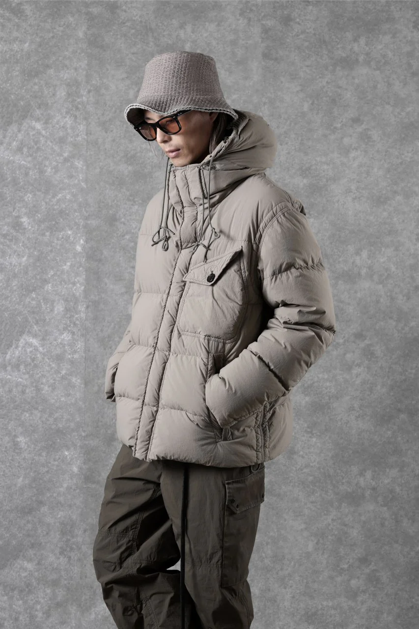 Ten c SURVIVAL DOWN JACKET / GARMENT DYED (ASH GRAY) - Image 33