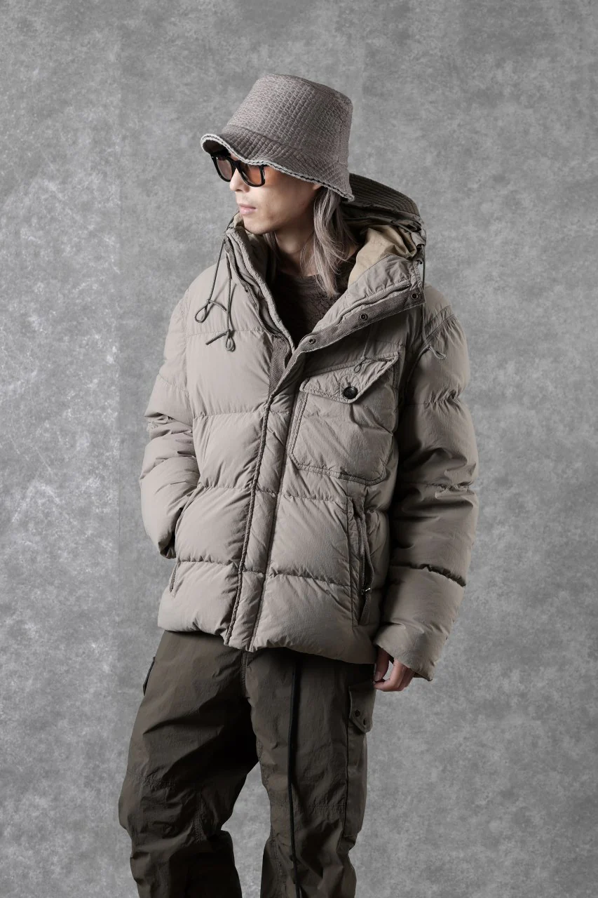 Ten c SURVIVAL DOWN JACKET / GARMENT DYED (ASH GRAY) - Image 34