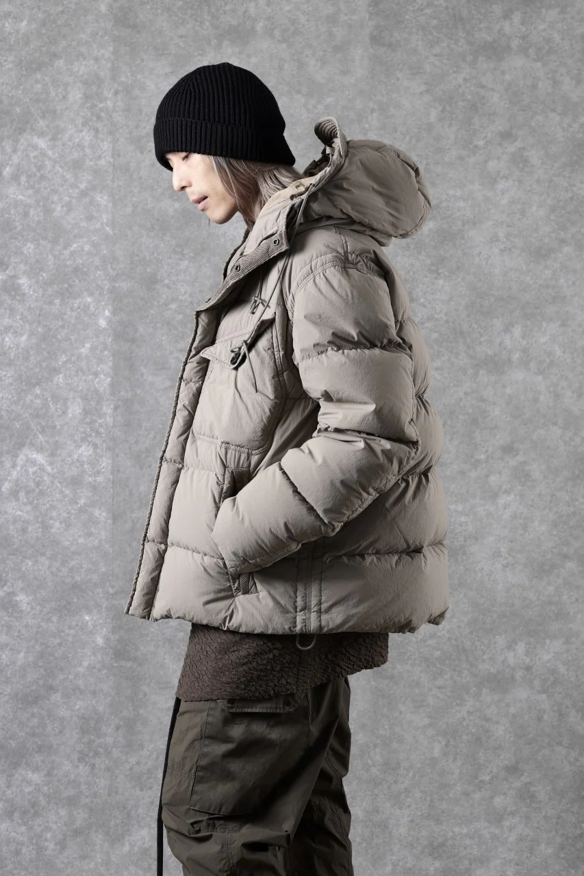 Ten c SURVIVAL DOWN JACKET / GARMENT DYED (ASH GRAY) - Image 36