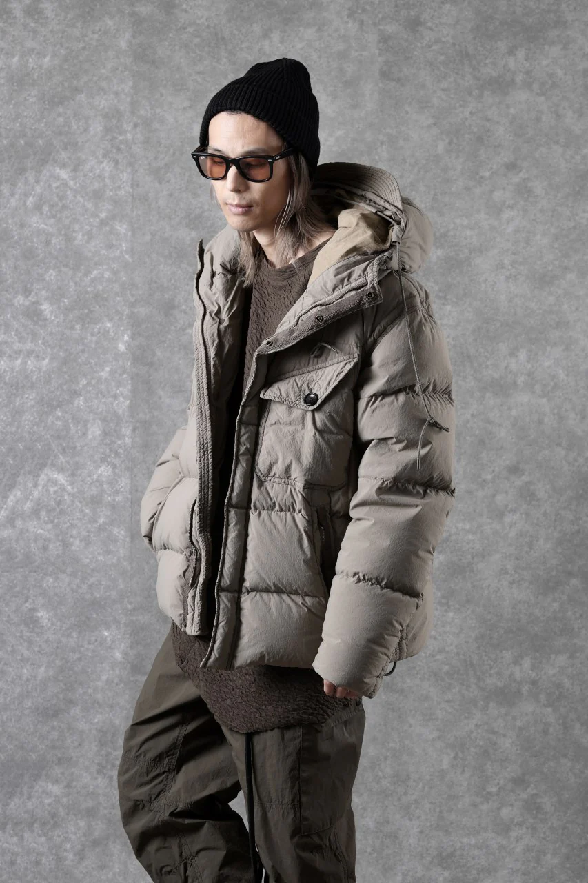Ten c SURVIVAL DOWN JACKET / GARMENT DYED (ASH GRAY) - Image 38