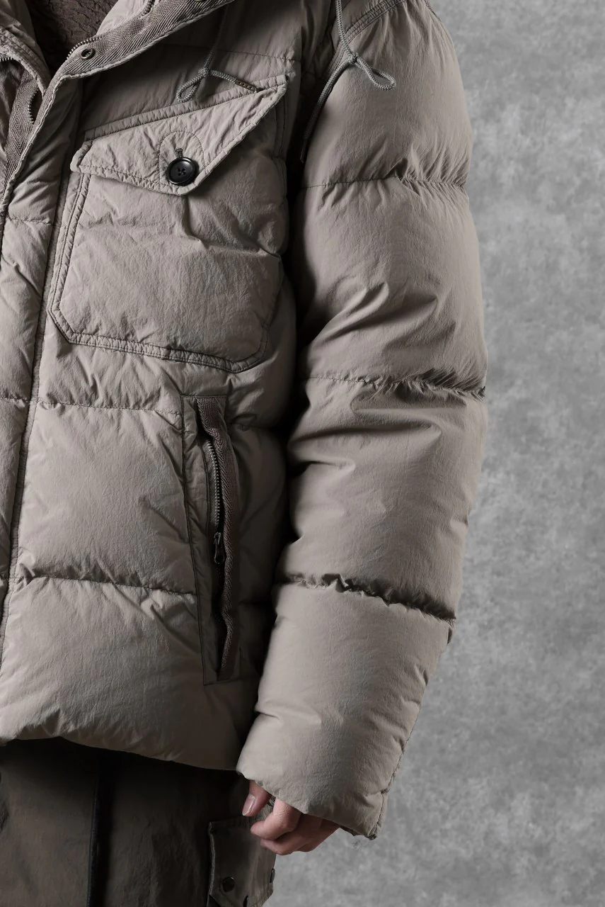 Ten c SURVIVAL DOWN JACKET / GARMENT DYED (ASH GRAY) - Image 40