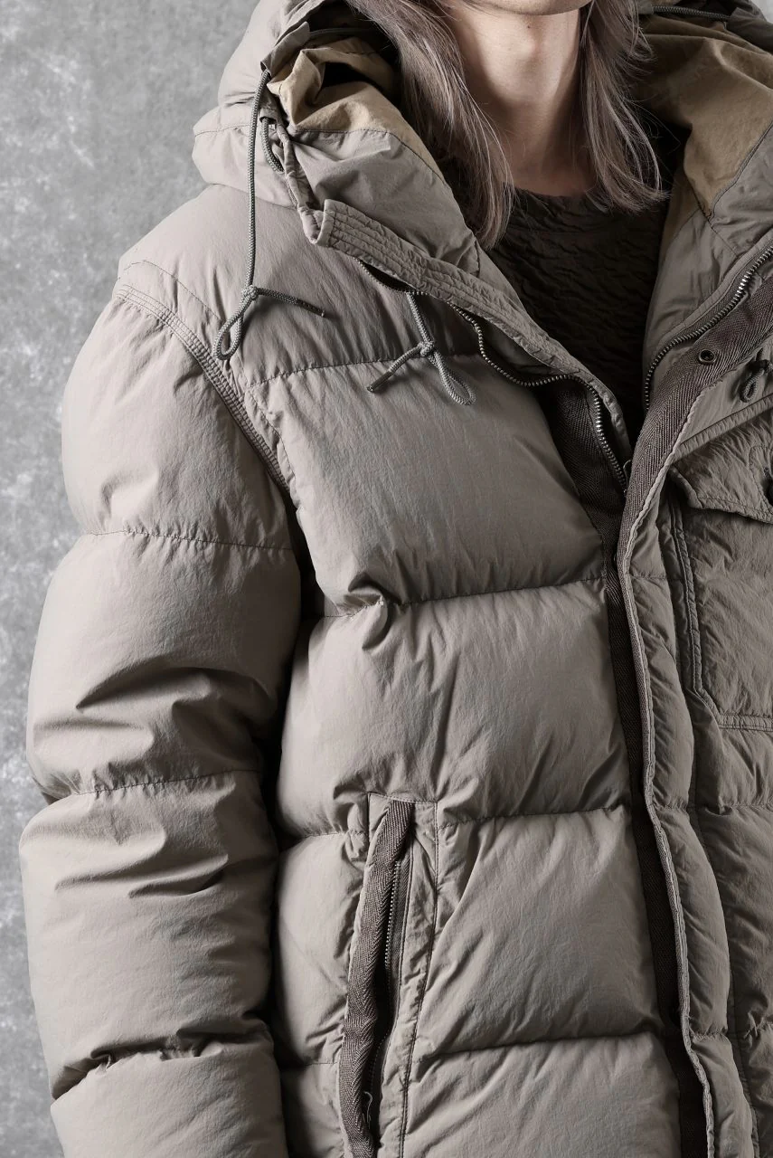 Ten c SURVIVAL DOWN JACKET / GARMENT DYED (ASH GRAY) - Image 45