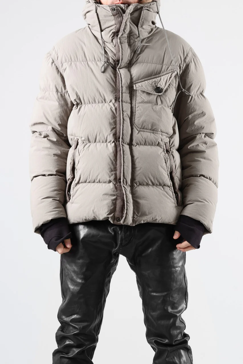 Ten c SURVIVAL DOWN JACKET / GARMENT DYED (ASH GRAY) - Image 49