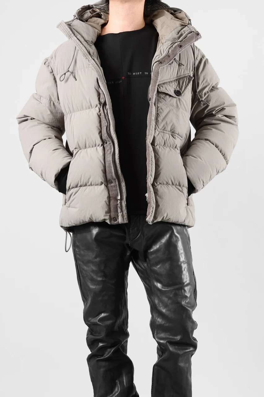 Ten c SURVIVAL DOWN JACKET / GARMENT DYED (ASH GRAY) - Image 51