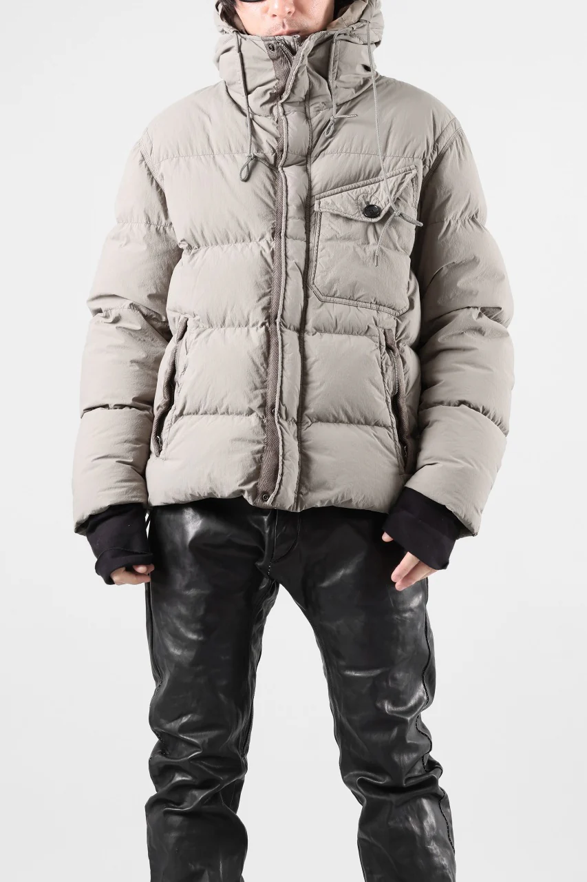 Ten c SURVIVAL DOWN JACKET / GARMENT DYED (ASH GRAY) - Image 56