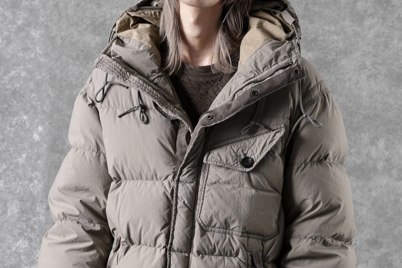 Ten c SURVIVAL DOWN JACKET / GARMENT DYED (ASH GRAY) - Image 59