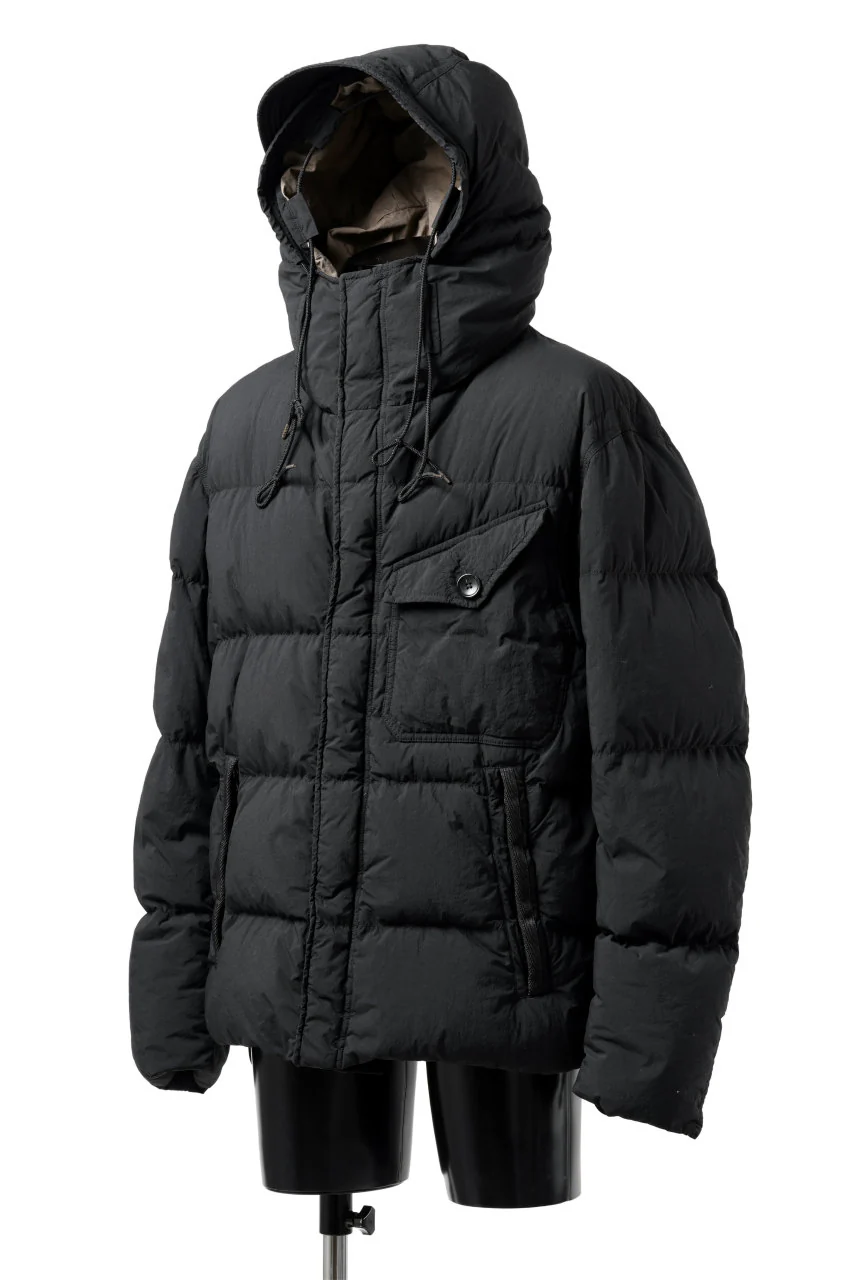 Ten c SURVIVAL DOWN JACKET / GARMENT DYED (BLACK) - Image 10