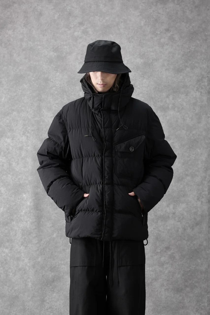 Ten c SURVIVAL DOWN JACKET / GARMENT DYED (BLACK) - Image 27