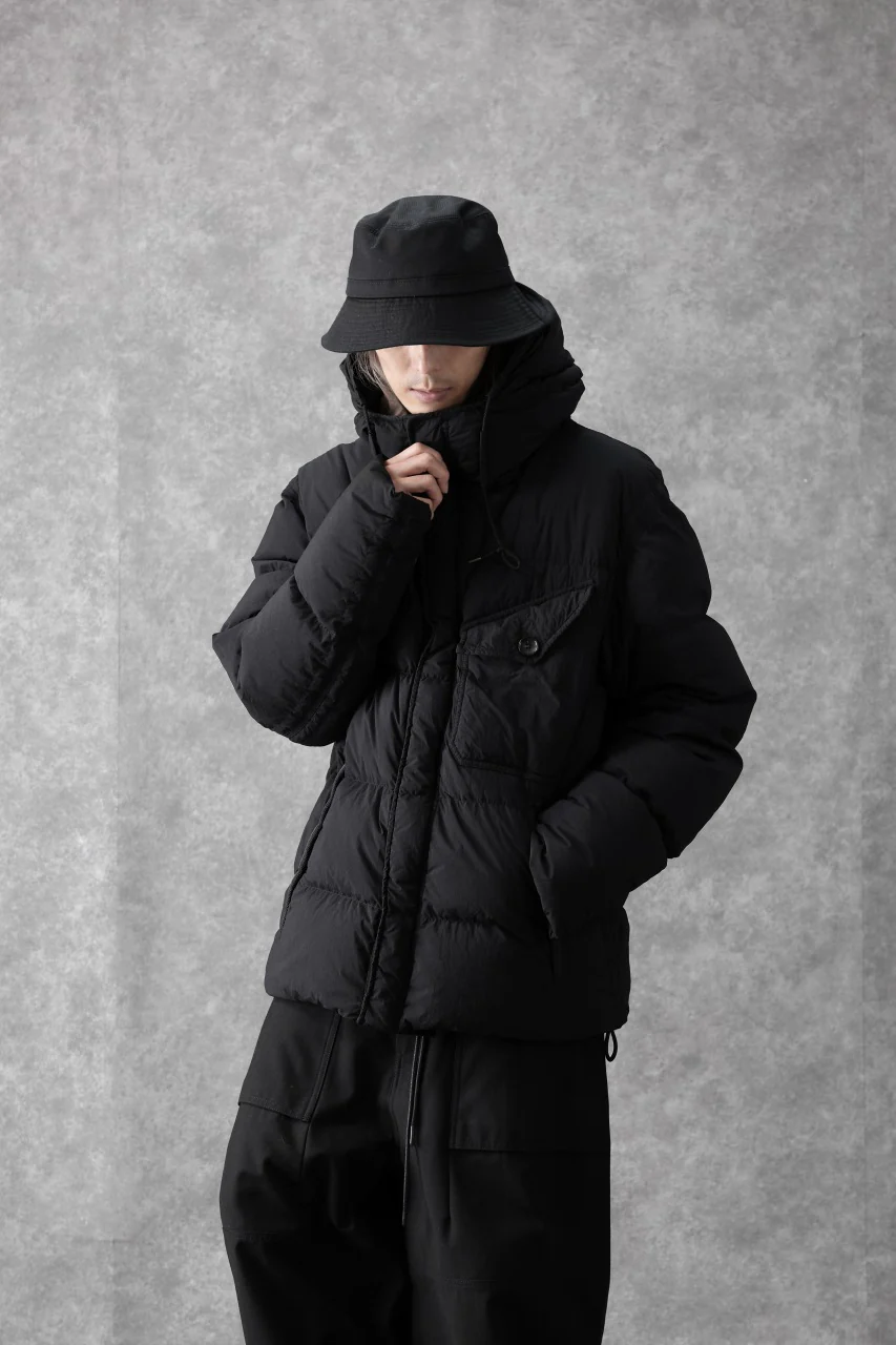 Ten c SURVIVAL DOWN JACKET / GARMENT DYED (BLACK) - Image 28