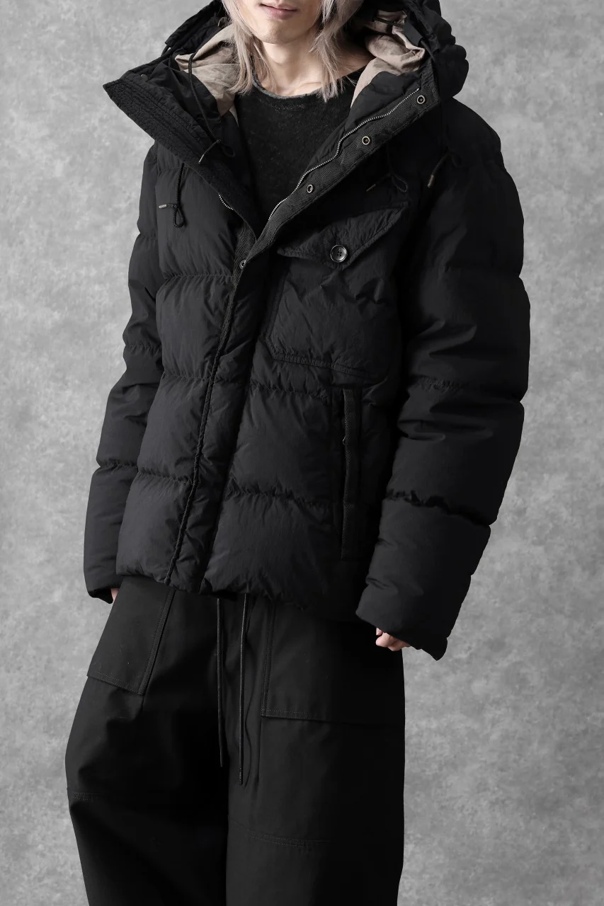 Ten c SURVIVAL DOWN JACKET / GARMENT DYED (BLACK) - Image 3