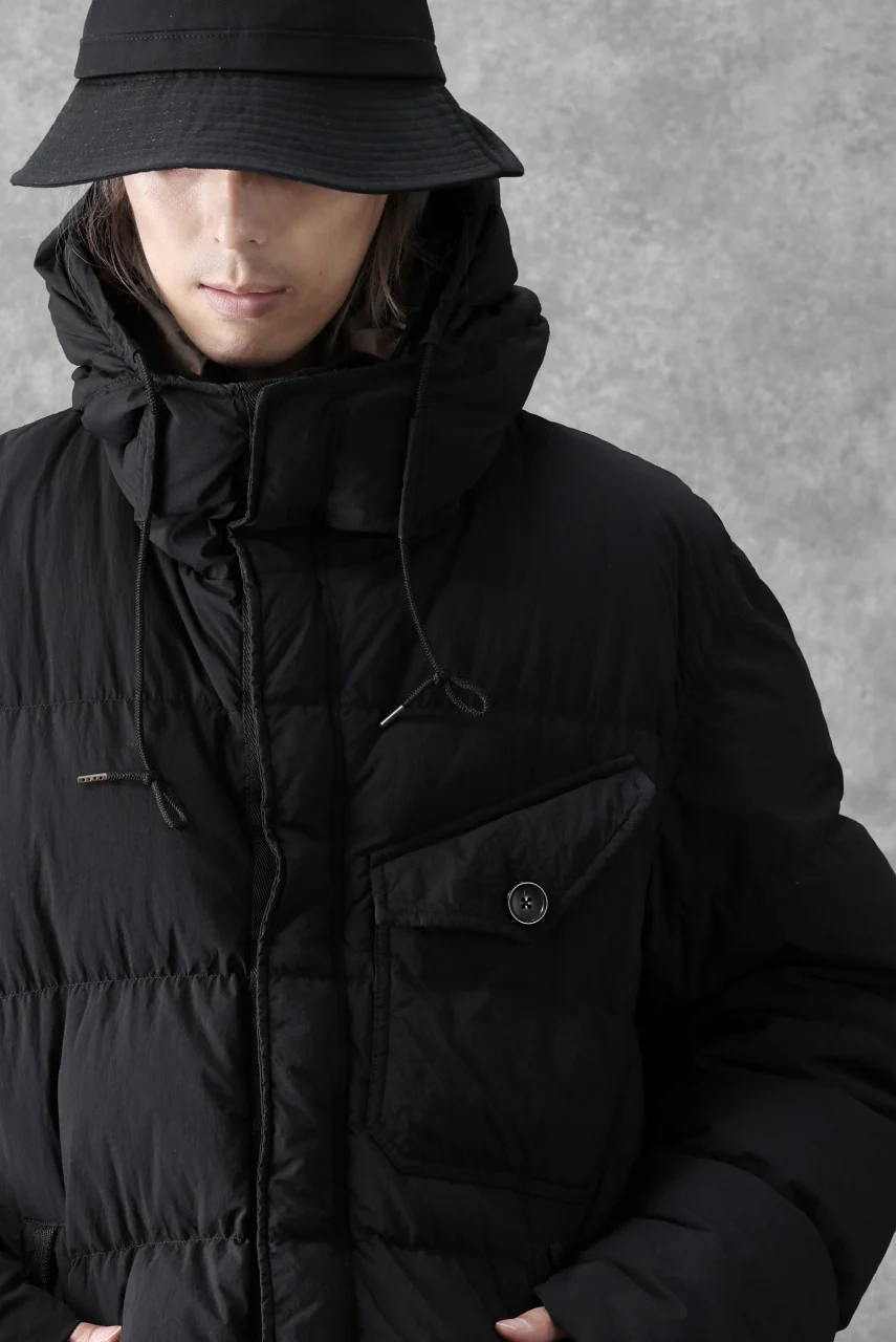 Ten c SURVIVAL DOWN JACKET / GARMENT DYED (BLACK) - Image 31