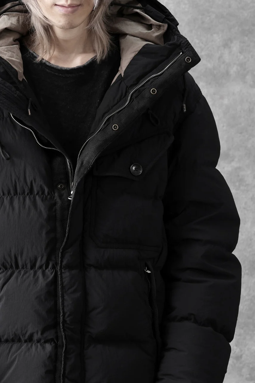 Ten c SURVIVAL DOWN JACKET / GARMENT DYED (BLACK) - Image 33