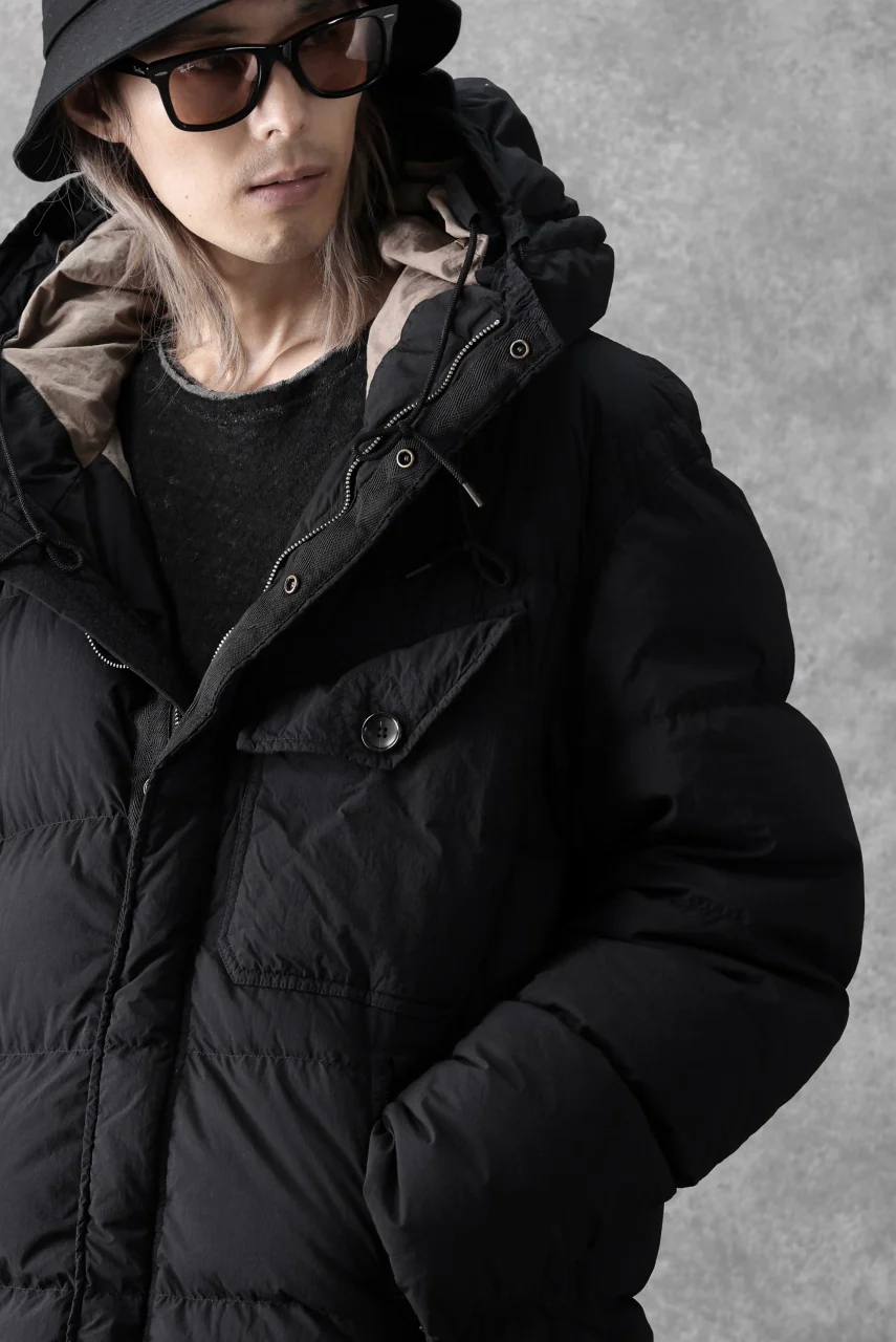 Ten c SURVIVAL DOWN JACKET / GARMENT DYED (BLACK) - Image 36