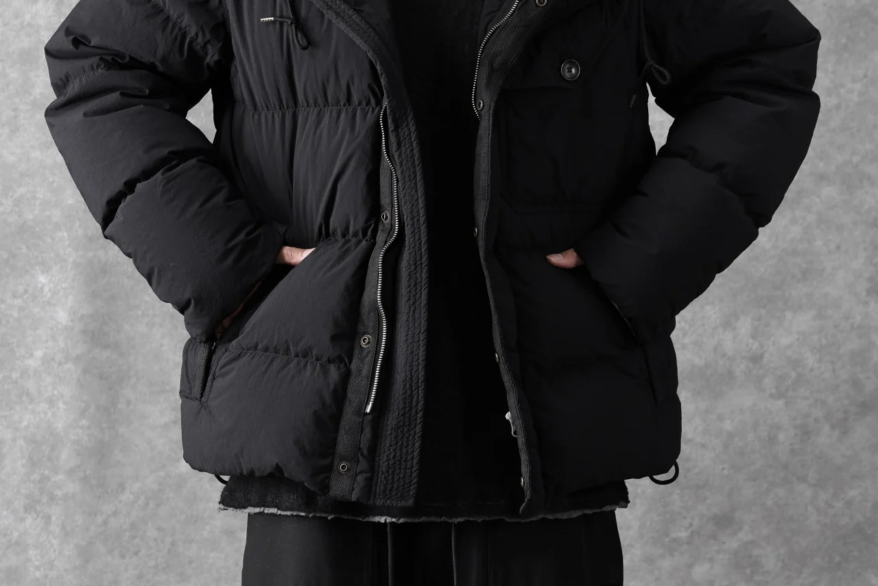 Ten c SURVIVAL DOWN JACKET / GARMENT DYED (BLACK) - Image 43