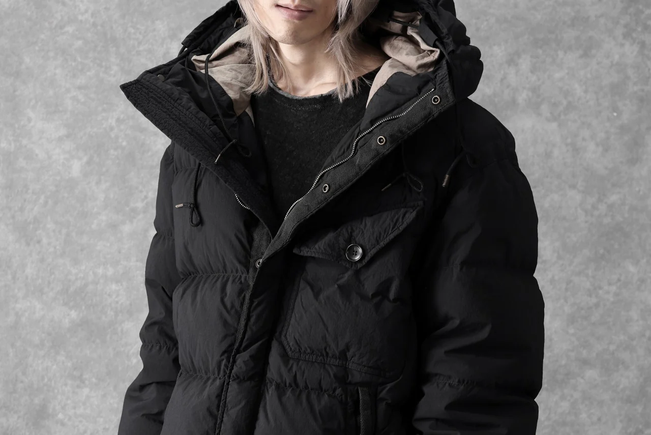 Ten c SURVIVAL DOWN JACKET / GARMENT DYED (BLACK) - Image 44