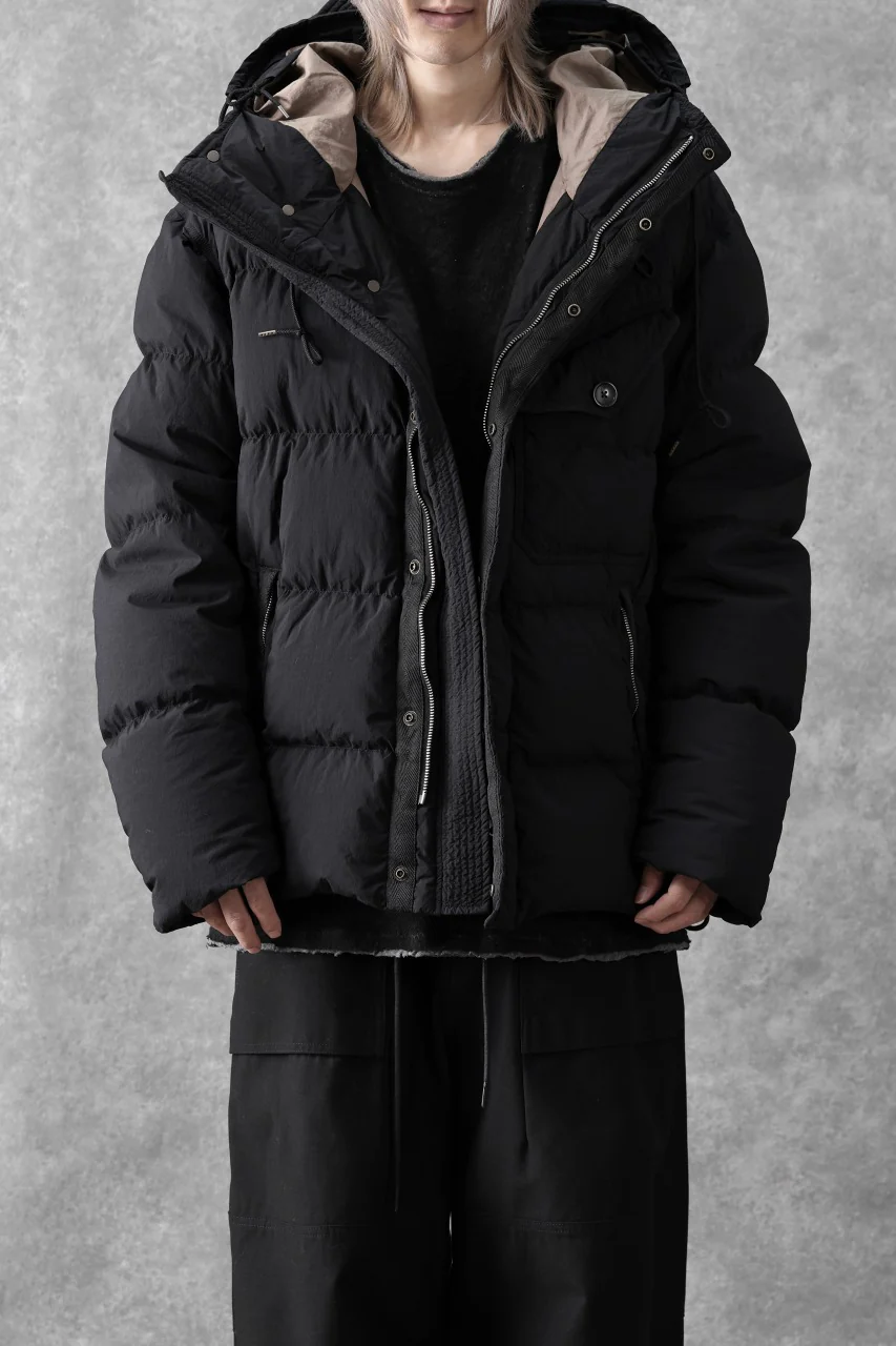 Ten c SURVIVAL DOWN JACKET / GARMENT DYED (BLACK) - Image 6