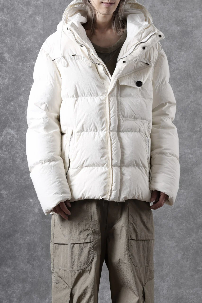 Ten c SURVIVAL DOWN JACKET / GARMENT DYED (WHITE) - Image 12