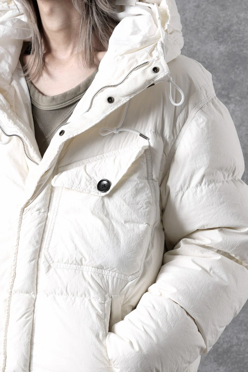 Ten c SURVIVAL DOWN JACKET / GARMENT DYED (WHITE) - Image 46