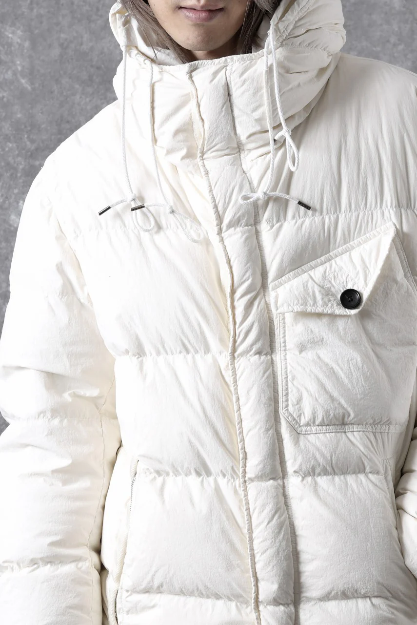 Ten c SURVIVAL DOWN JACKET / GARMENT DYED (WHITE) - Image 48