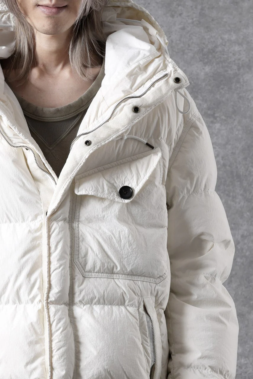 Ten c SURVIVAL DOWN JACKET / GARMENT DYED (WHITE) - Image 49
