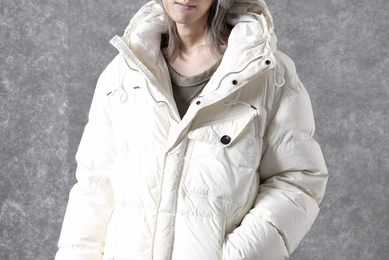 Ten c SURVIVAL DOWN JACKET / GARMENT DYED (WHITE) - Image 53