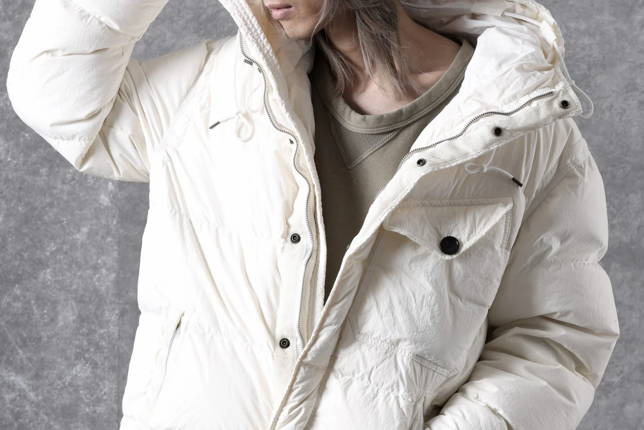 Ten c SURVIVAL DOWN JACKET / GARMENT DYED (WHITE) - Image 55
