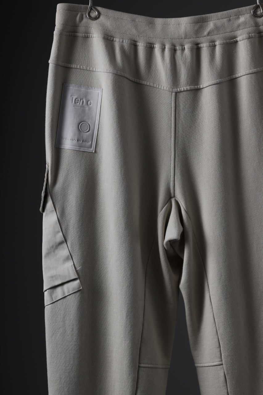 Ten c SWEAT PANTS / GARMENT DYED DIRECT FIXED DIAGONAL FLEECE + OJJ 11oz (BEIGE) - Image 10
