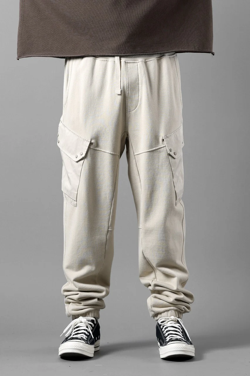 Ten c SWEAT PANTS / GARMENT DYED DIRECT FIXED DIAGONAL FLEECE + OJJ 11oz (BEIGE) - Image 12