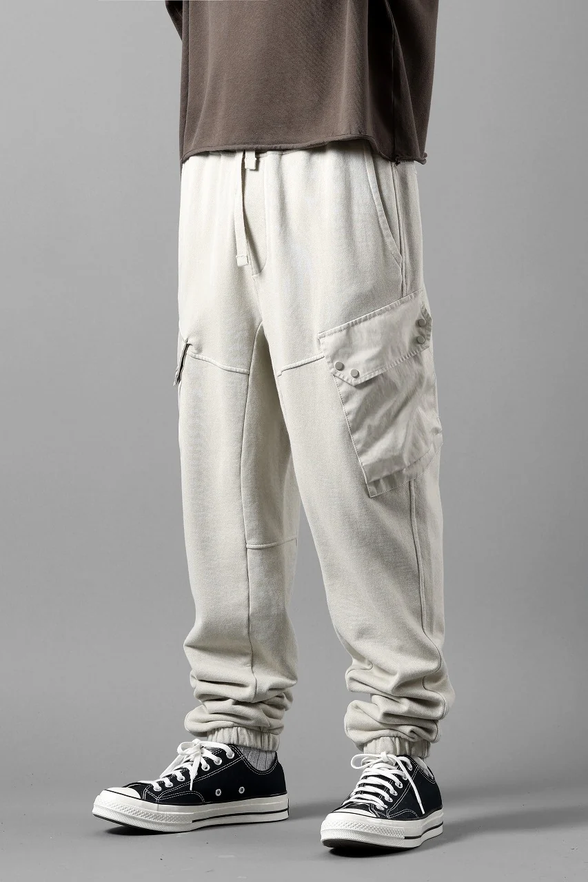 Ten c SWEAT PANTS / GARMENT DYED DIRECT FIXED DIAGONAL FLEECE + OJJ 11oz (BEIGE) - Image 13