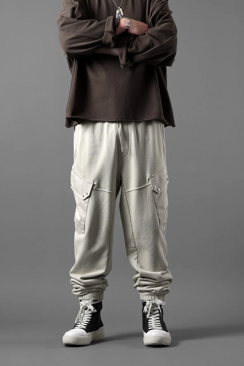 Ten c SWEAT PANTS / GARMENT DYED DIRECT FIXED DIAGONAL FLEECE + OJJ 11oz (BEIGE) - Image 15