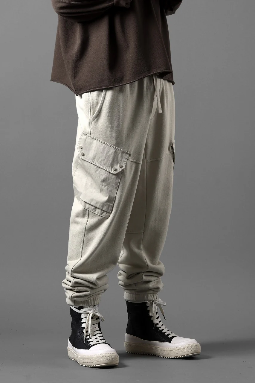Ten c SWEAT PANTS / GARMENT DYED DIRECT FIXED DIAGONAL FLEECE + OJJ 11oz (BEIGE) - Image 17