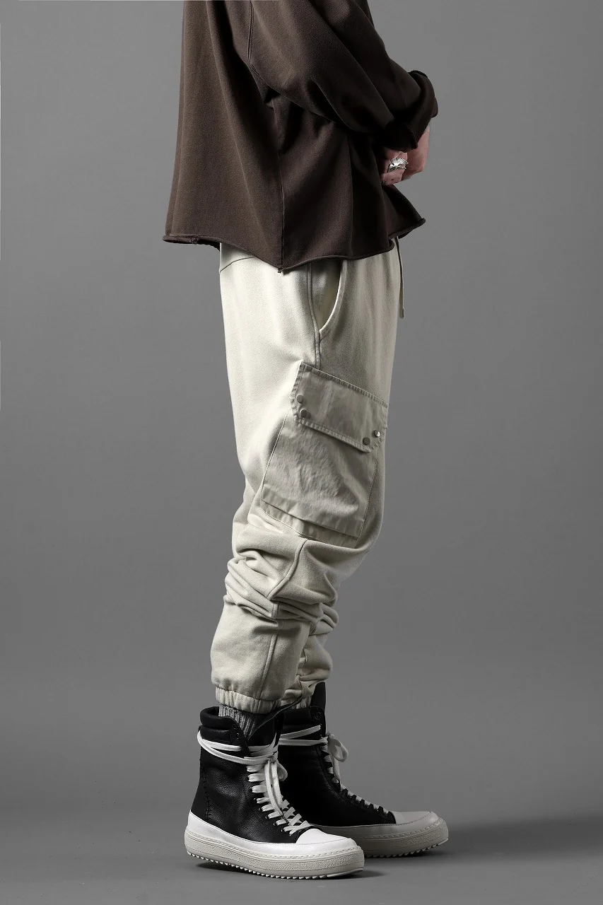 Ten c SWEAT PANTS / GARMENT DYED DIRECT FIXED DIAGONAL FLEECE + OJJ 11oz (BEIGE) - Image 20