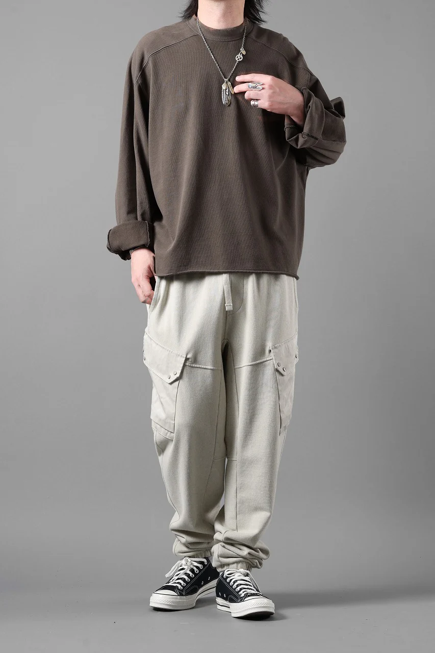 Ten c SWEAT PANTS / GARMENT DYED DIRECT FIXED DIAGONAL FLEECE + OJJ 11oz (BEIGE) - Image 26