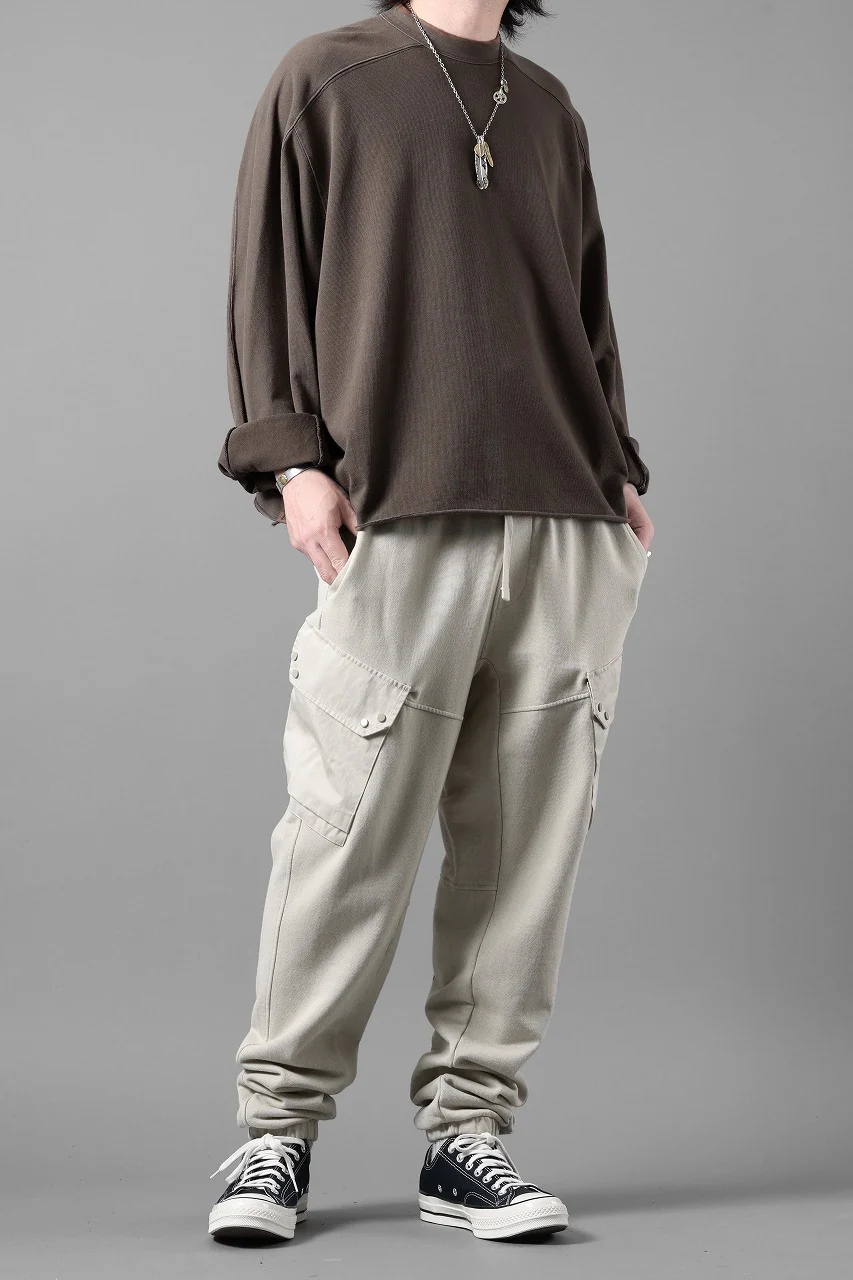 Ten c SWEAT PANTS / GARMENT DYED DIRECT FIXED DIAGONAL FLEECE + OJJ 11oz (BEIGE) - Image 27