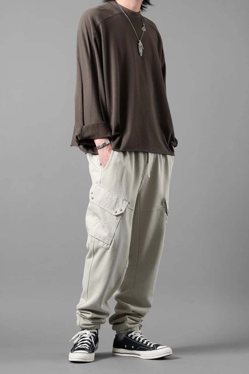 Ten c SWEAT PANTS / GARMENT DYED DIRECT FIXED DIAGONAL FLEECE + OJJ 11oz (BEIGE) - Image 28