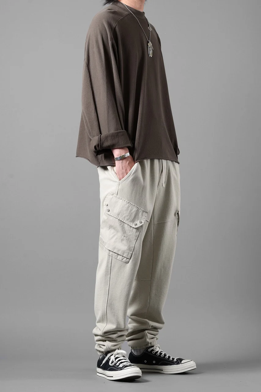 Ten c SWEAT PANTS / GARMENT DYED DIRECT FIXED DIAGONAL FLEECE + OJJ 11oz (BEIGE) - Image 29