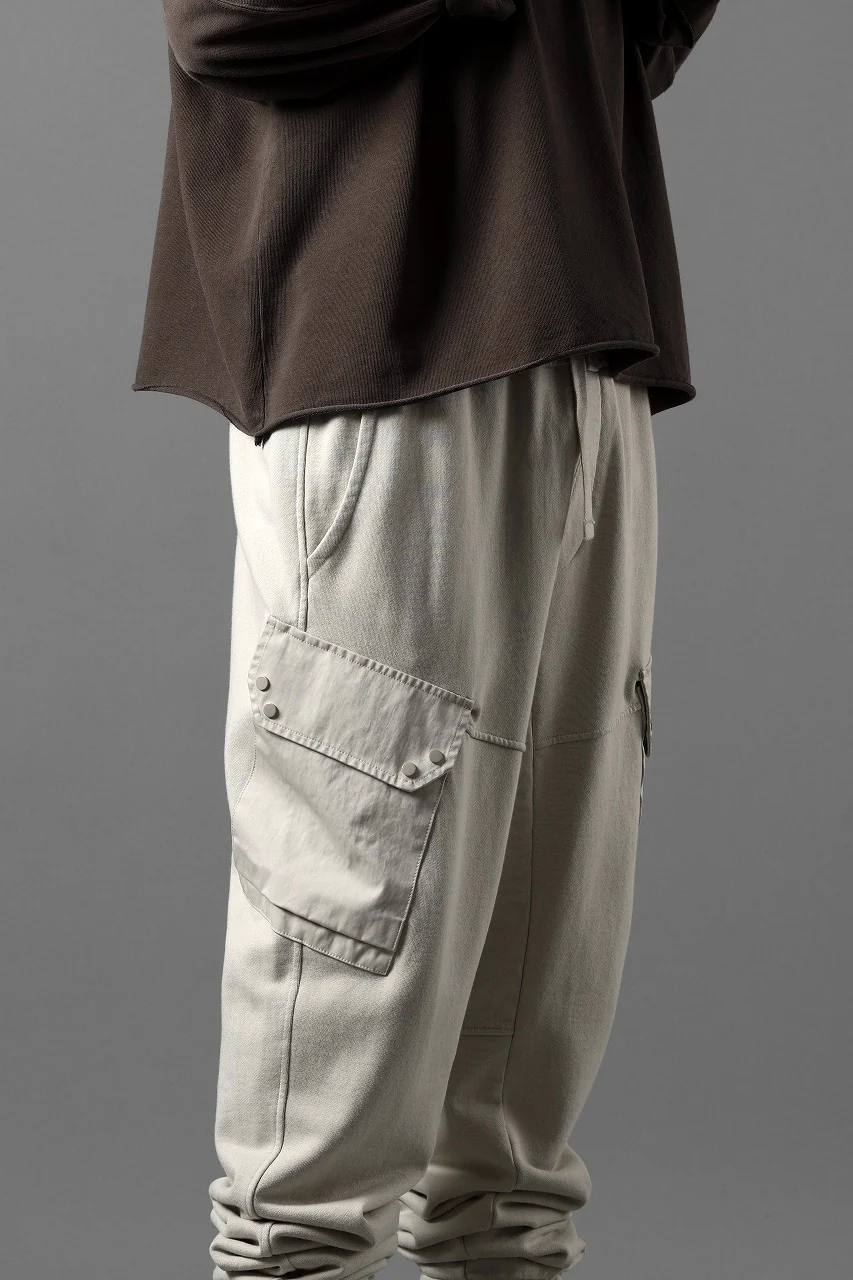 Ten c SWEAT PANTS / GARMENT DYED DIRECT FIXED DIAGONAL FLEECE + OJJ 11oz (BEIGE) - Image 33