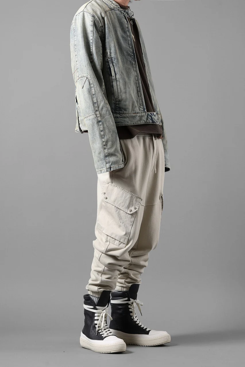 Ten c SWEAT PANTS / GARMENT DYED DIRECT FIXED DIAGONAL FLEECE + OJJ 11oz (BEIGE) - Image 39