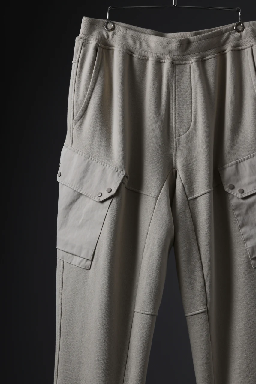 Ten c SWEAT PANTS / GARMENT DYED DIRECT FIXED DIAGONAL FLEECE + OJJ 11oz (BEIGE) - Image 5