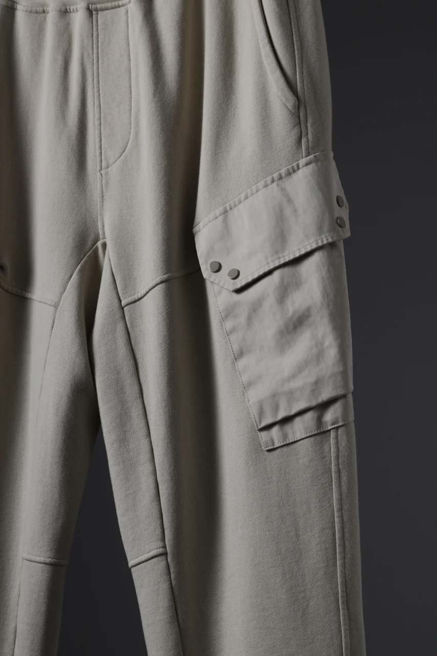 Ten c SWEAT PANTS / GARMENT DYED DIRECT FIXED DIAGONAL FLEECE + OJJ 11oz (BEIGE) - Image 6