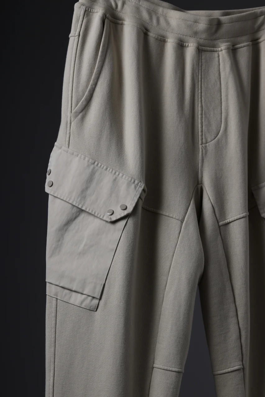 Ten c SWEAT PANTS / GARMENT DYED DIRECT FIXED DIAGONAL FLEECE + OJJ 11oz (BEIGE) - Image 8