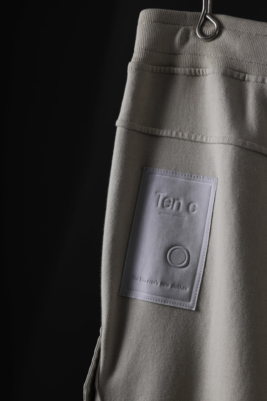 Ten c SWEAT PANTS / GARMENT DYED DIRECT FIXED DIAGONAL FLEECE + OJJ 11oz (BEIGE) - Image 9