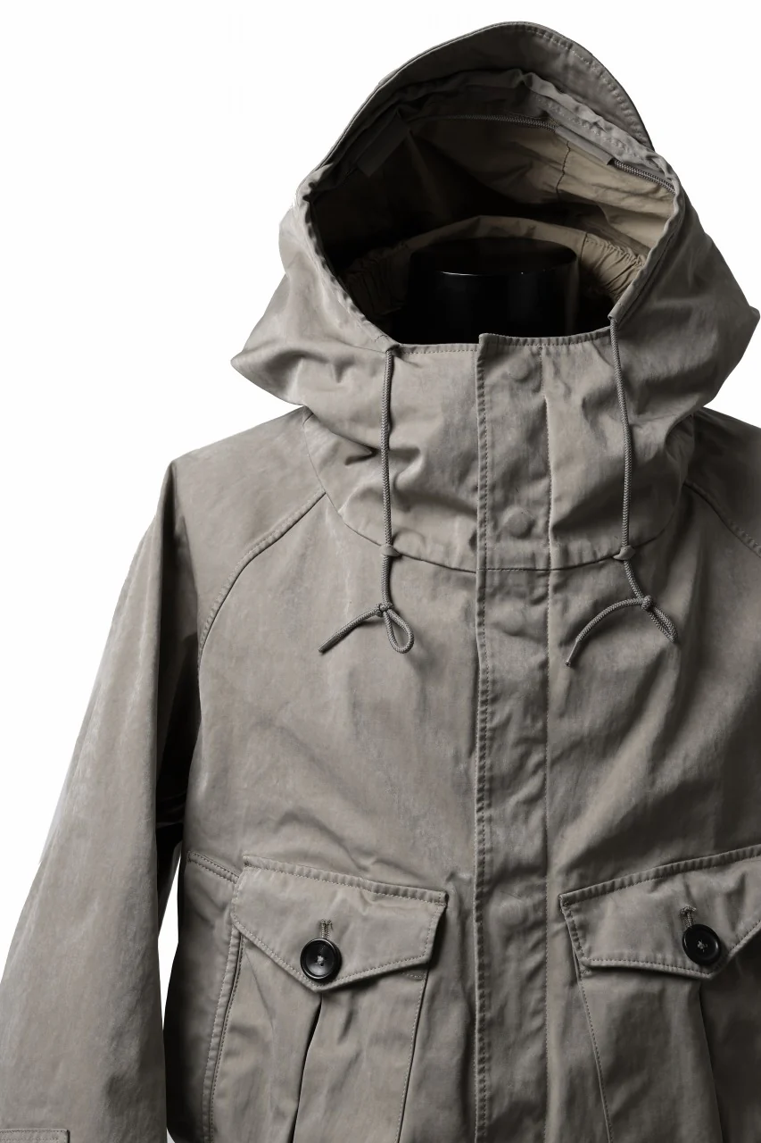 Ten c TEMPEST ANORAK JACKET / GARMENT DYED (ASH GRAY) - Image 13