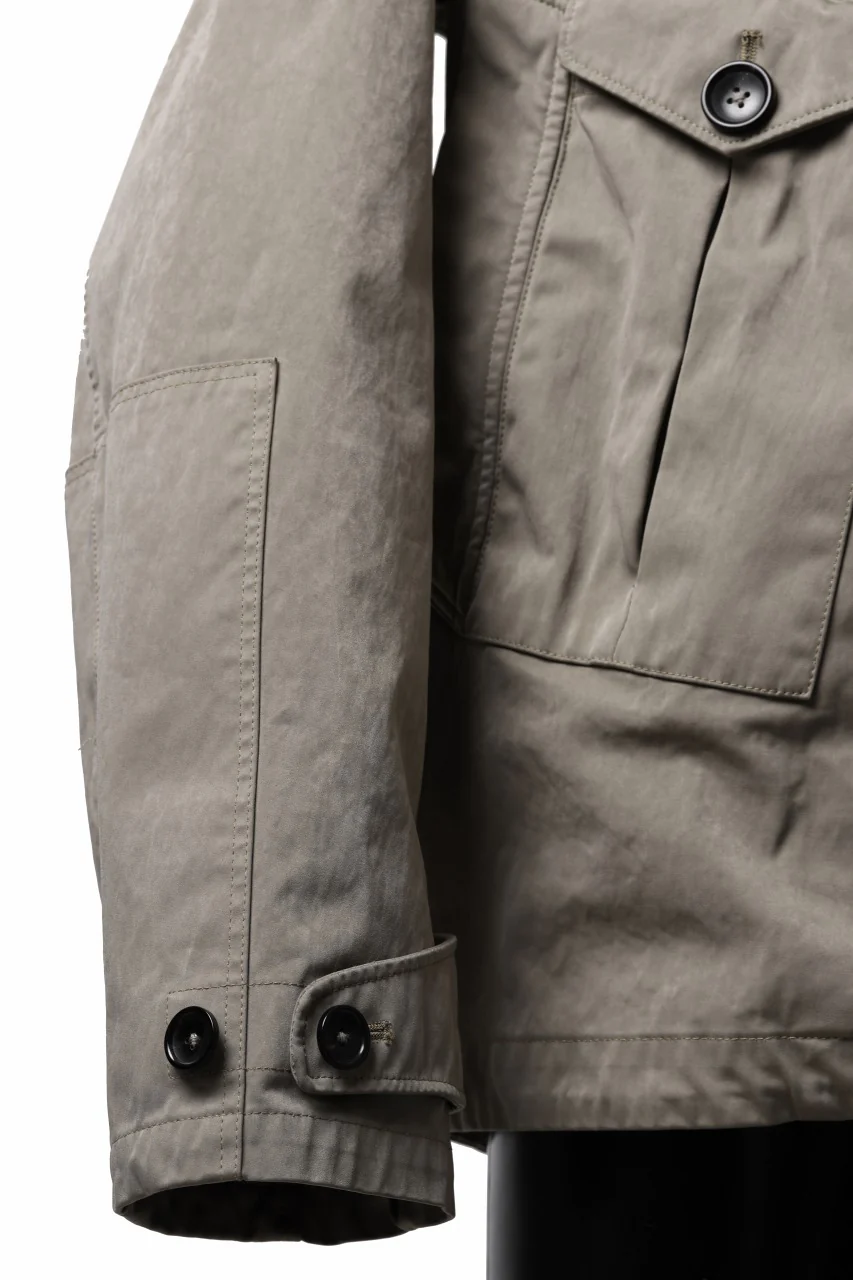 Ten c TEMPEST ANORAK JACKET / GARMENT DYED (ASH GRAY) - Image 15