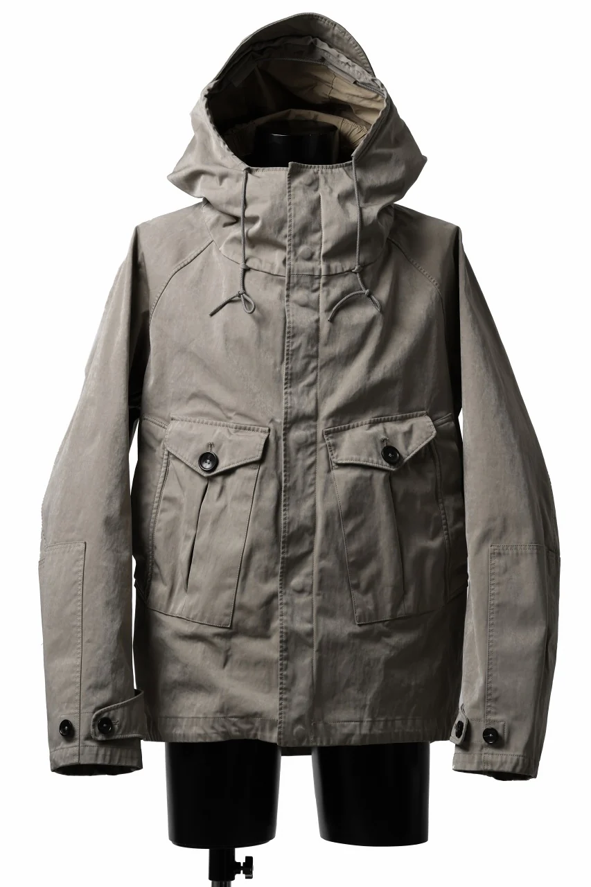 Ten c TEMPEST ANORAK JACKET / GARMENT DYED (ASH GRAY) - Image 3