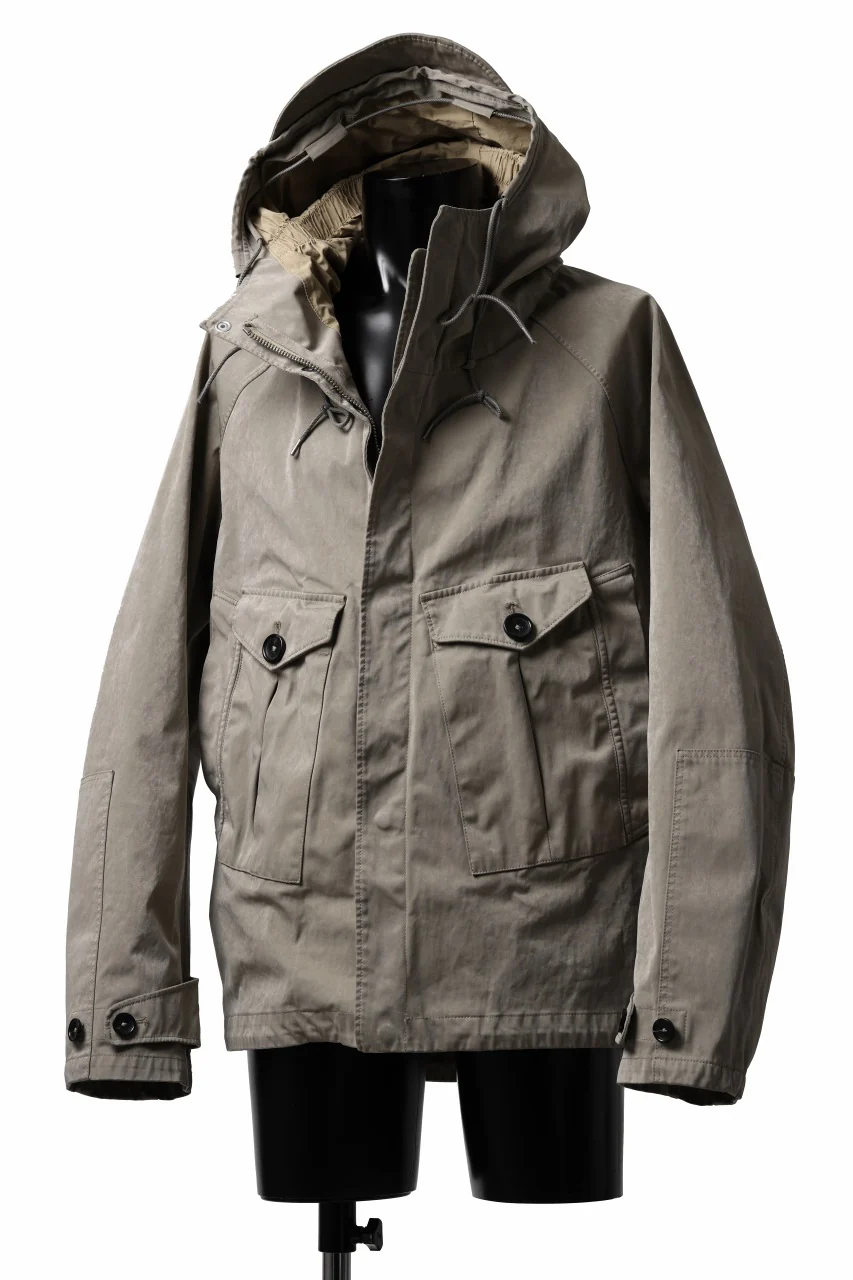 Ten c TEMPEST ANORAK JACKET / GARMENT DYED (ASH GRAY) - Image 5